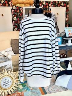 "In Neutral" Long Sleeve Stripped Shirt